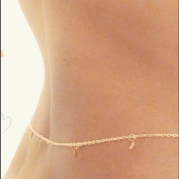 New Gold Flat Disc Decorated Waist Belly Chain - Picture 13 of 16